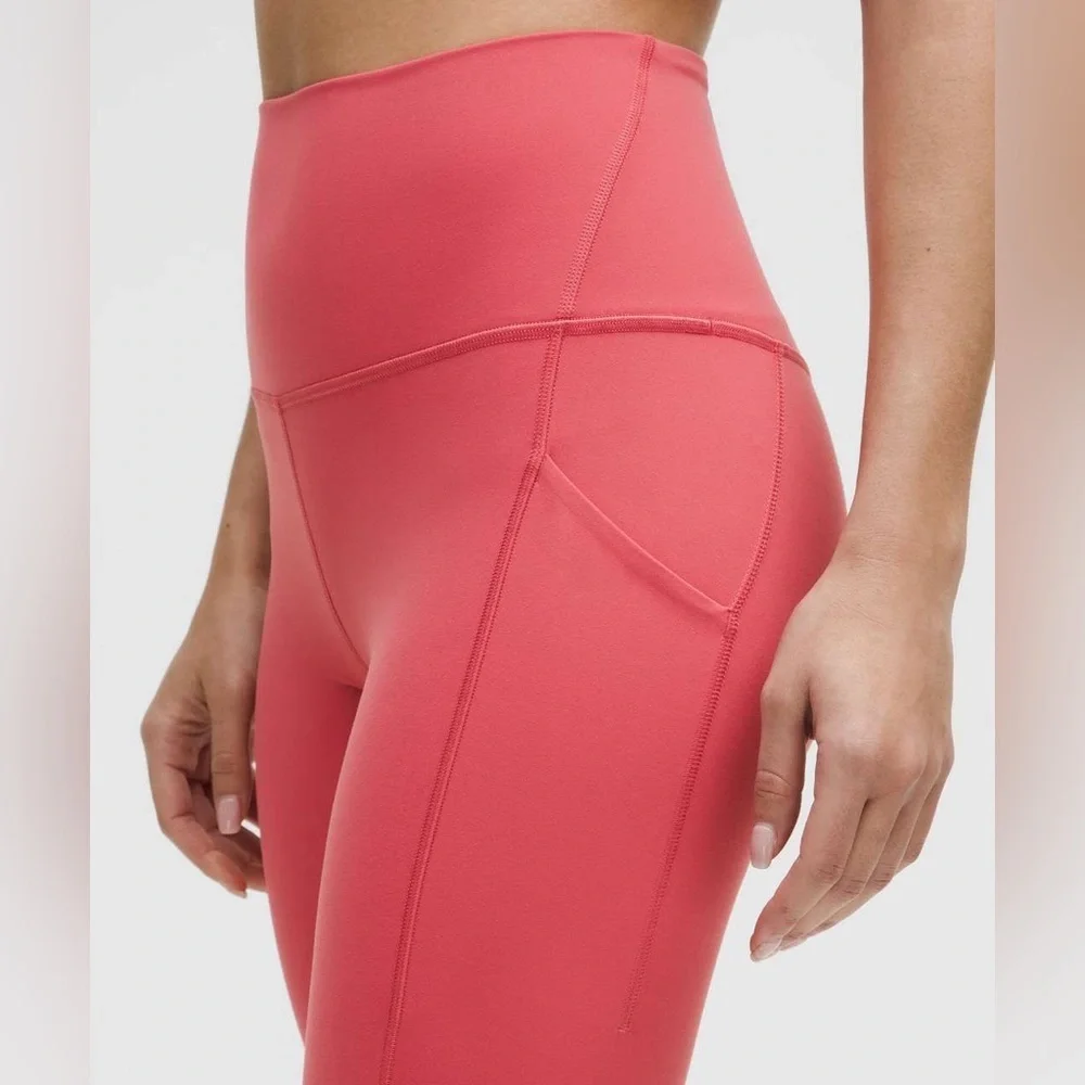 Lululemon align high rise w/ pockets 10 desert red